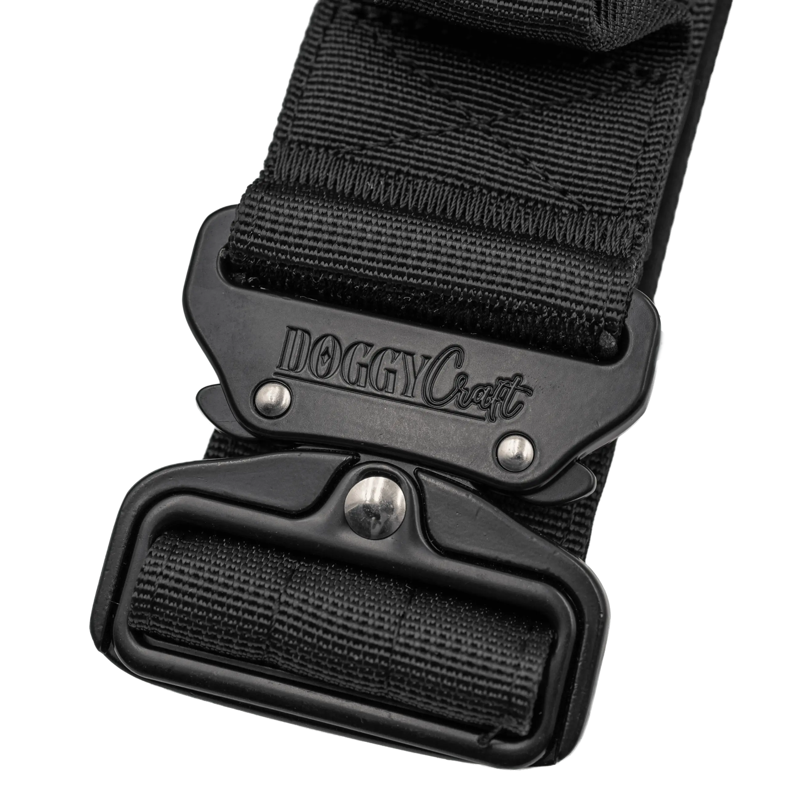 Detalle del arnés táctico Carbon de DoggyCraft