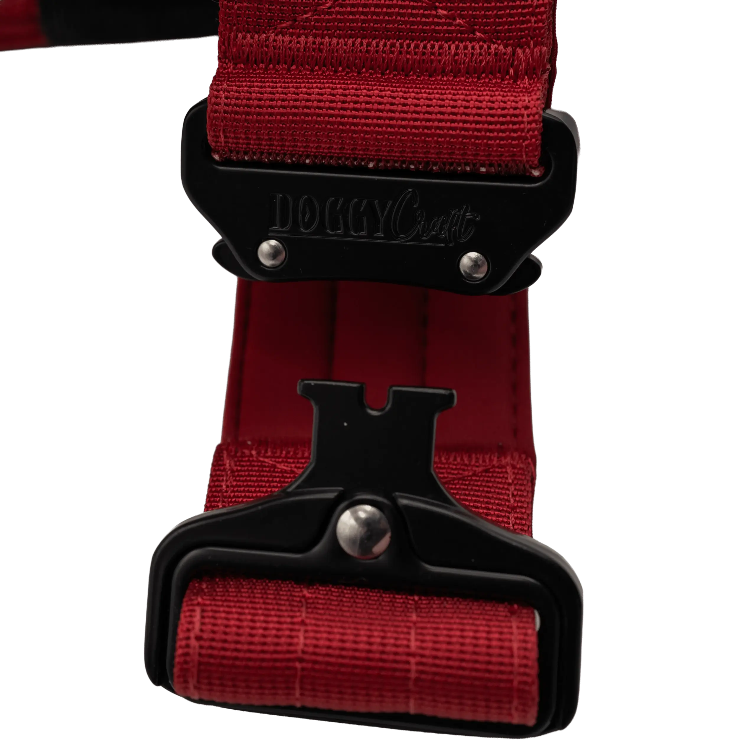 Detalle del arnés táctico Velvet de DoggyCraft