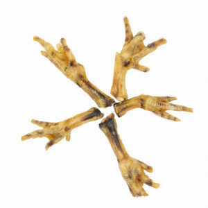 Detalle de pata de pollo, snack natural para perros de DoggyCraft
