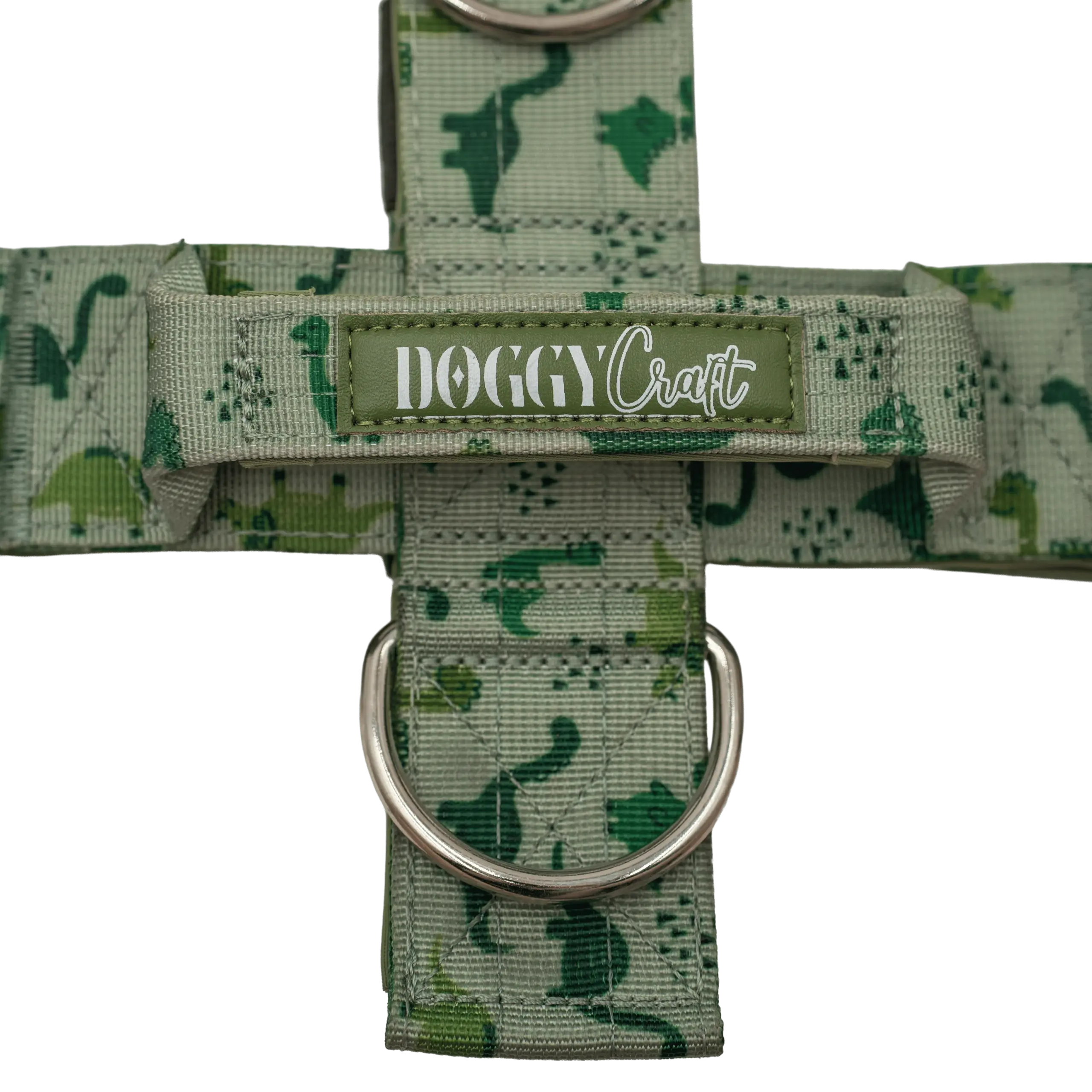 Detalle del arnés táctico Jurassic de DoggyCraft