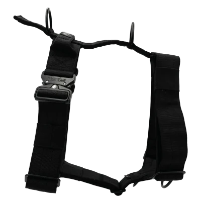 Detalle del arnés táctico Carbon de DoggyCraft