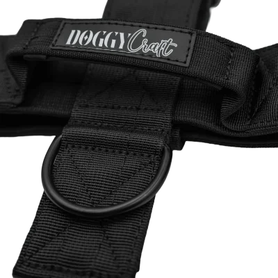 Detalle del arnés táctico Carbon de DoggyCraft