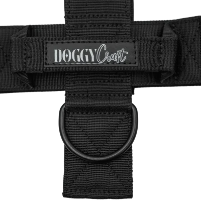 Detalle del arnés táctico Carbon de DoggyCraft