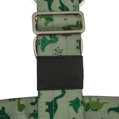 Detalle del arnés táctico Jurassic de DoggyCraft