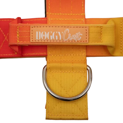 Detalle del arnés táctico Sunset de DoggyCraft