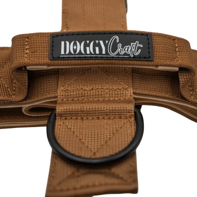 Detalle del arnés táctico Terra de DoggyCraft